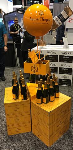 Veuve Clicquot Romantic Picnic Basket Display Veuve Clicquot Romantic Picnic Basket Display