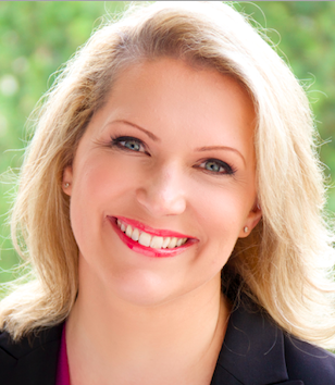a woman smiling for the camera