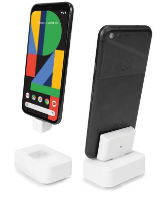 a box with a phone