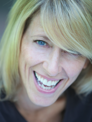 a close up of a person