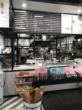 a store inside of a building