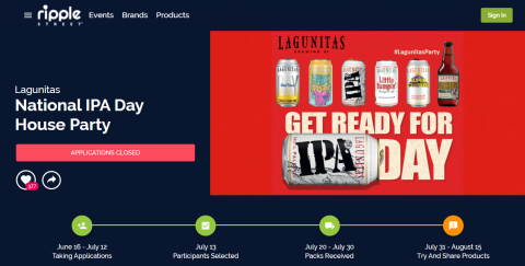 graphical user interface, website