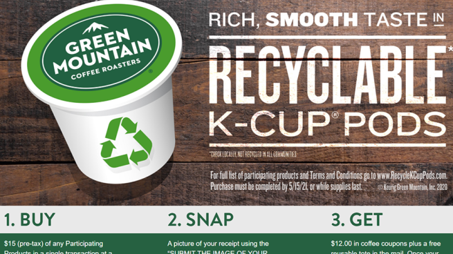 Rallies Shoppers to Recyclable K-Cups 